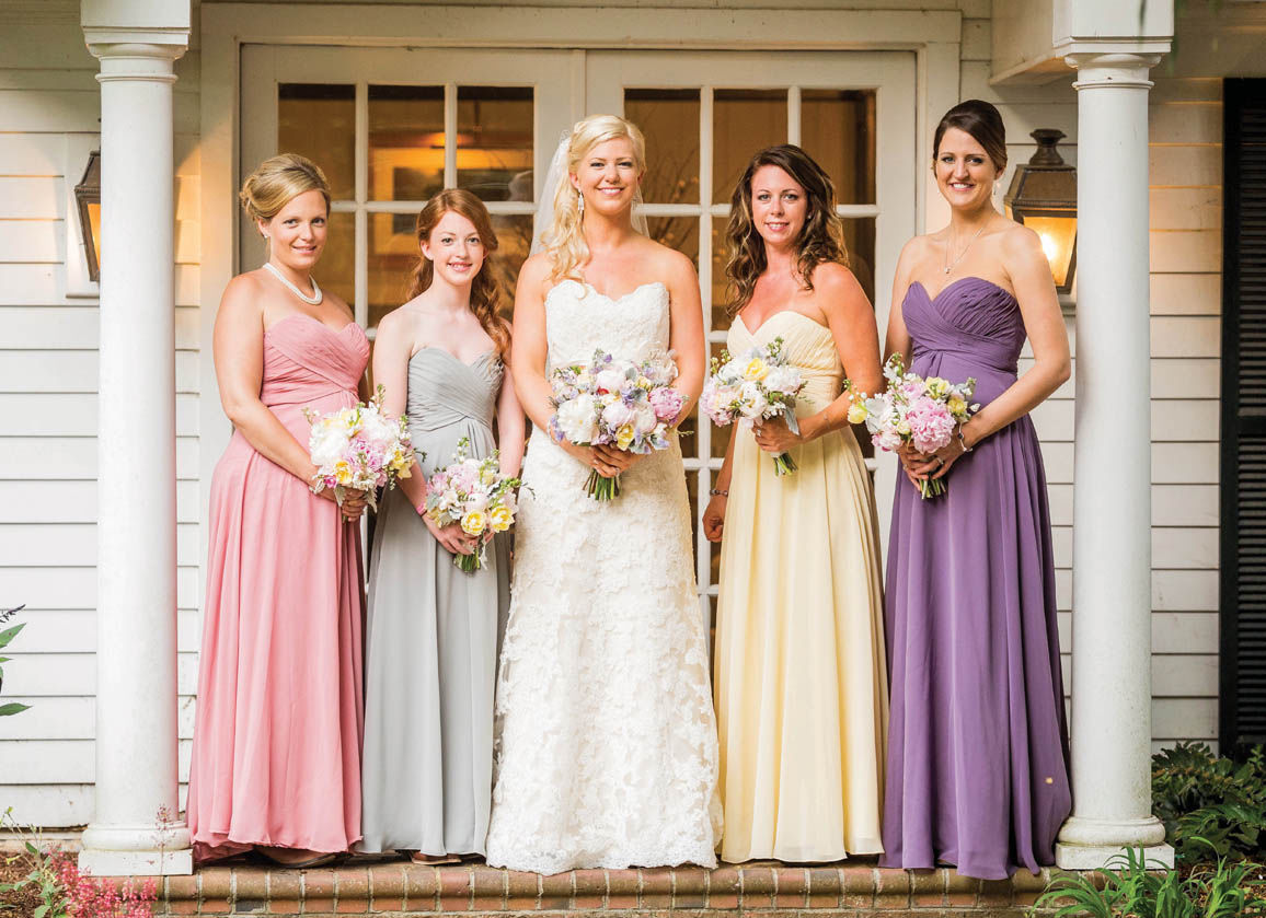 Mix & Match bridesmaids color dresses